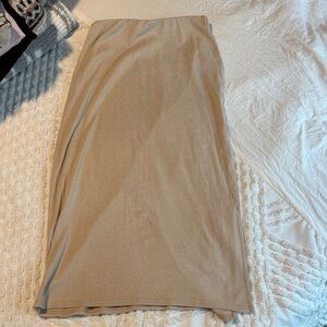Chic Tan Pencil Skirt for Women